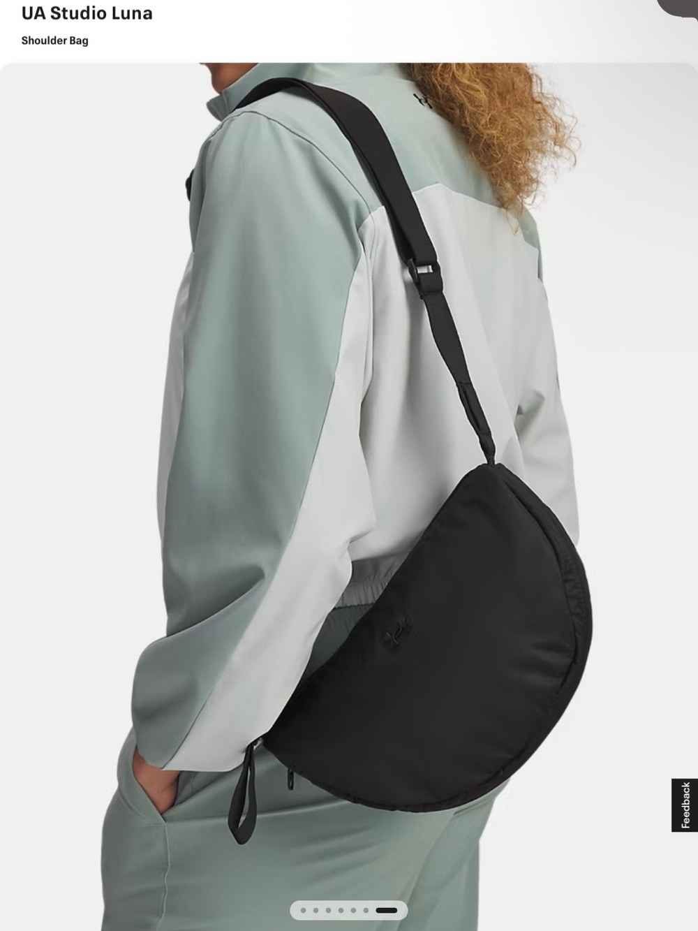 Under Armour Studio Luna Black Shoulder Bag